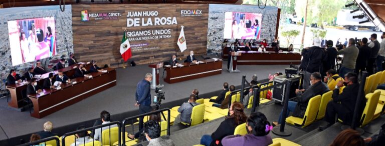 informe de gobierno alcalde de Nezahualcoyotl Juan Hugo de la Rosa