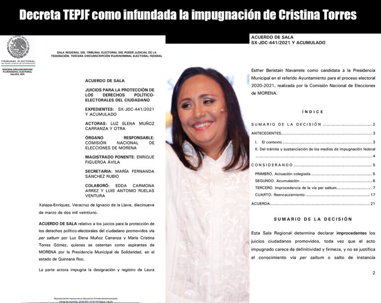 Decreta-TEPJF-como-infundada-la-impugnacion-de-Cristina-Torres-QUINTANA-ROO-PRESS-SOLIDARIDAD