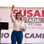 Da banderazo de inicio a su campaña Susana Estrada, candidata a diputada por Morena en Nezahualcóyotl