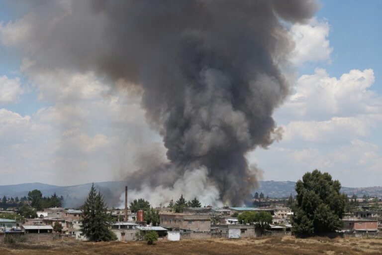 Foto: Explosión en Tultepec (Arte CDMX PRESS)